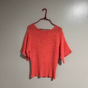 Cable & Gauge vintage y2k grunge knit orange blouse! womens size medium